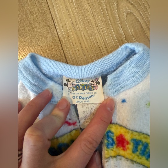 Vintage Disney Dr Denton Mickey Donald Circus Onesie 6 to 12 Months 1984 - Picture 3 of 5